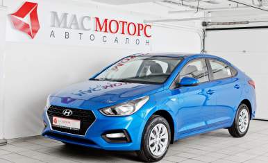 Hyundai Solaris 2019 Голубой